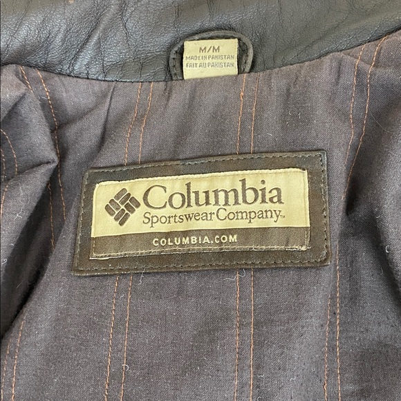 Vintage Columbia Brown Leather Bomber / Flight Jacket, Men’s Medium - Picture 11 of 17